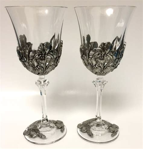Dragon heart wine glasses (set of 2 glasses) size: Pair Of Royal Selangor 1997 Pewter Wine Glasses Goblets ...