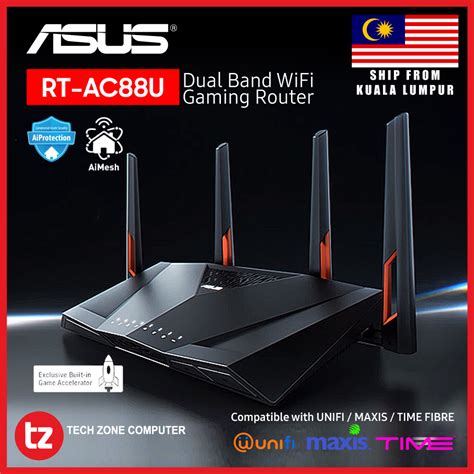 asus rt ac88u dual band ac3100 wifi gigabit router with aimesh support