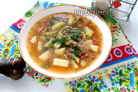 Постный овощной суп с гречкой рецепт с фото, как приготовить на Webspoon.ru