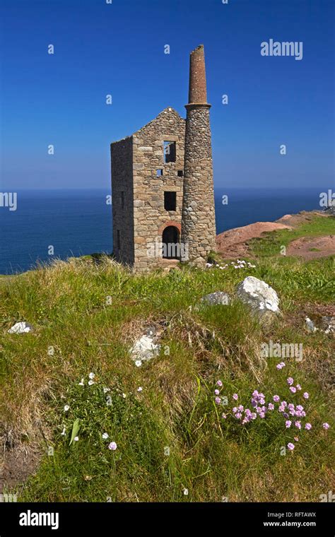 The Ruins Of Wheal Owles Tin Mine On The Cliff Tops Near Botallack