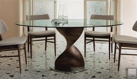 Porada Elika Round Glass Table Dream Design Interiors Ltd