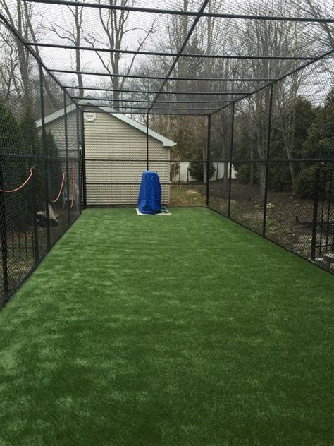 The cage is 55 ft. Building a Home Batting Cage
