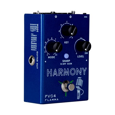 Flamma Fv04 Harmony Vocal Pedal With Reverb Effects For Professional S Flamma Innovation