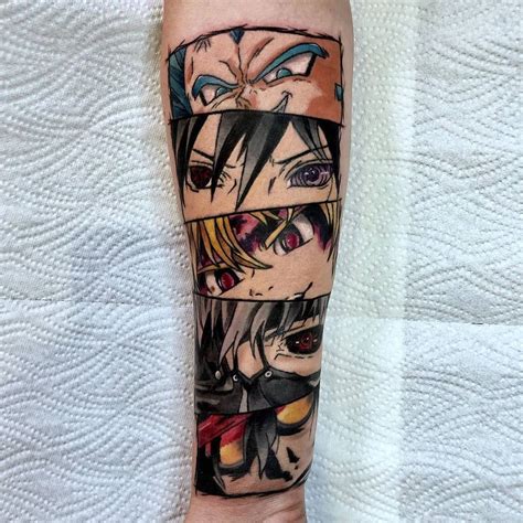 Anime Tattoos K On Instagram Anime Eyes By Dunkelrot Tattoo Follow