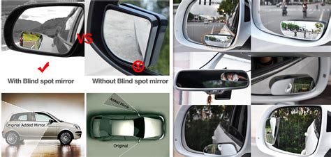 Blind spot mirrors can be purchased at local auto part stores such as auto zone and advanced auto parts. Audew Square Blind Spot Mirror