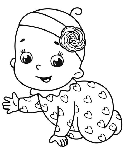 Baby Girl Coloring Page Free Printable Coloring Pages For Kids