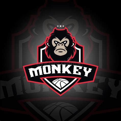 Monkey Gorilla Esport Gaming Mascot Logo Template Vector Modern Head