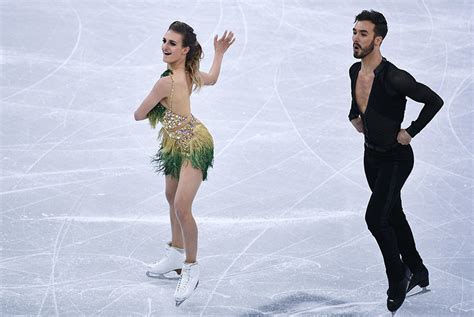 Flash Dance Costume Malfunction Leaves French Olympic Figure Skaters Red Faced Photos — Rt