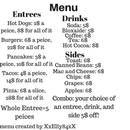 Bloxburg cafe menu mamas cafe roblox. Cafe Menu Roblox Decal - Roblox Free Games To Play And To Download