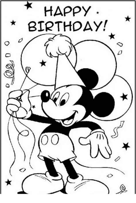 Mickey Mouse La Multi Ani S Freebf De Colorat Planse De Colorat