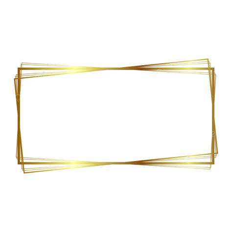 Elegant Gold Border Vector Png Images Rectangle Elegant Gold Border