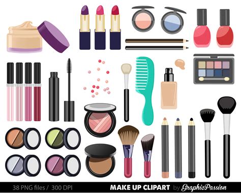 10 Makeup Kit Products Clipart Preview Cosmetic Kit Clip