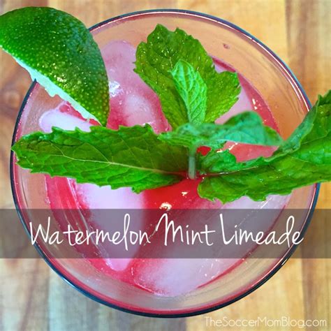 Watermelon Mint Limeade The Soccer Mom Blog