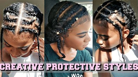 Start off by enhancing the looks of your natural hair. PROTECTIVE STYLES FOR NATURAL HAIR with Braids & Twists ...