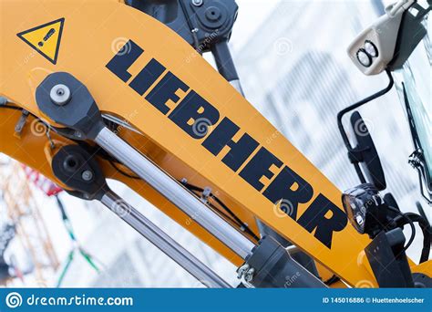 Liebherr Logo On A Digger Arm Editorial Photo Image Of Brand
