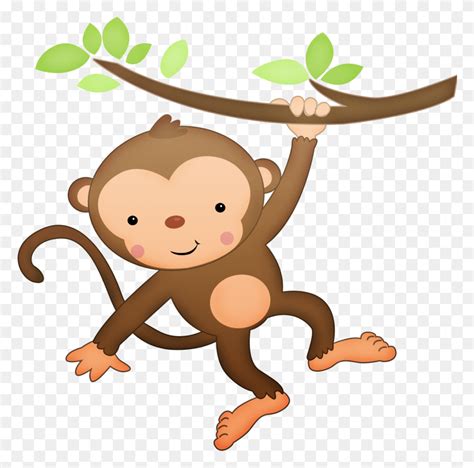 Jungle Theme Birthday Safari Birthday Party Cartoon Monkey Drawing