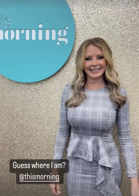 Carol Vorderman Shows Off Her Curves In Figure Hugging Outfit As She