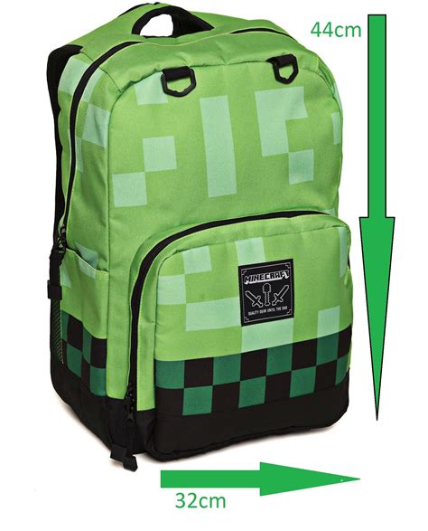 Officlal Licensed Minecraft Creeper Backpack Mine Craft Bag School