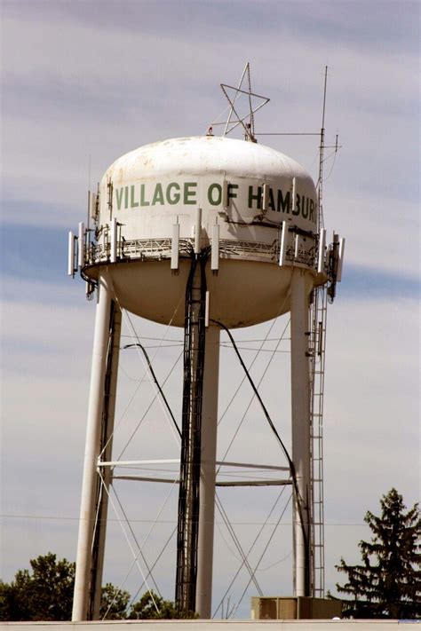 Village Of Hamburg Ny Water Tower Water Tower Towers Village