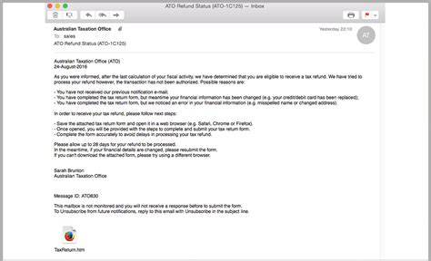 Fake Phishing Email Template