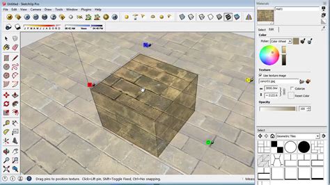 Sketchup Material Mapping Editing Youtube