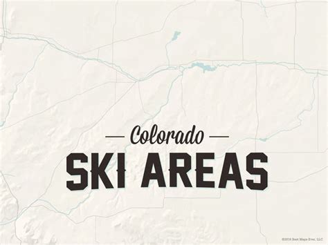 Colorado Ski Resorts Map Poster Best Maps Ever