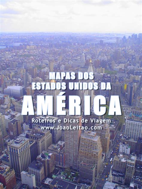 Mapas dos Estados Unidos da America | Roteiros e Dicas de Viagem