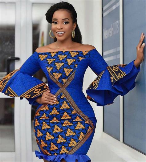 Royal Blue Dress African Clothing For Women African Wear Ankara Dresses For Womenankara