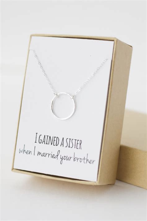 Hopefully youve got inspiration from this article. Sister in Law Gift - Sister in Law Bridesmaid Necklace ...