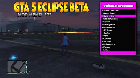 8.1 if you're on xbox one, xbox 360, ps3 or ps4 : GTA 5 ECLIPSE BETA MOD MENU TU27/1.27 ONLINE JTAG/RGH ...