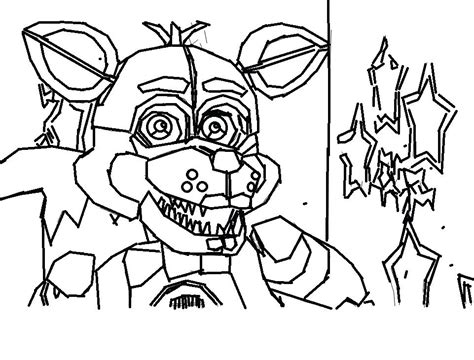 Nightmare Foxy Coloring Pages At Free Printable