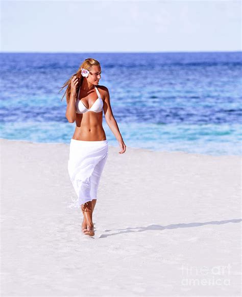 Hot Girl Walking On The Beach Photograph By Anna Om Fine Art America