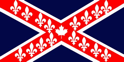 Flag Of An Alternate History Country Named The Confederate Canadian