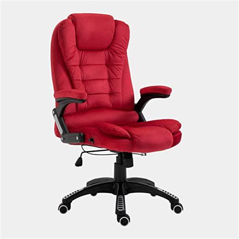 Cherry Tree Furniture Executive Recline Extra Padded Office Chair Red Velvet Uk