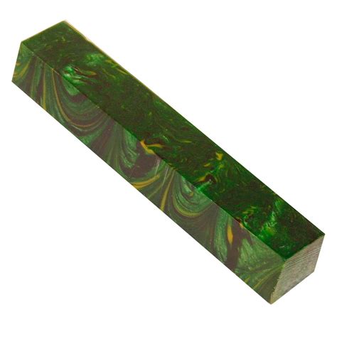 Synthetic Burl Green Acrylic Pen Blank 34 In X 5 In At Penn State