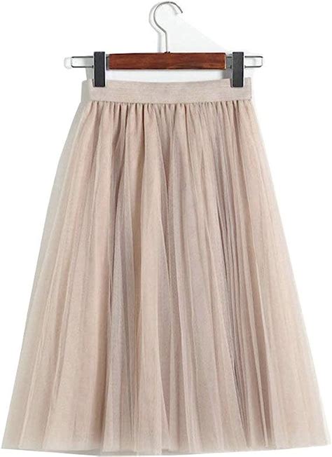 Women Tulle Skirt Mesh Unit Size Tulle Classic Flare Tutu Knee Length
