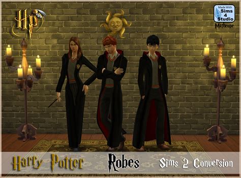 My Sims 4 Blog Ts2 Harry Potter Robes Conversion By Mathcope