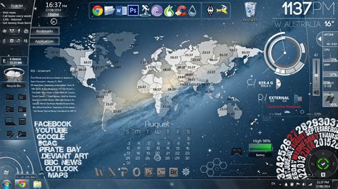 My Rainmeter Desktop Layout By George On Deviantart