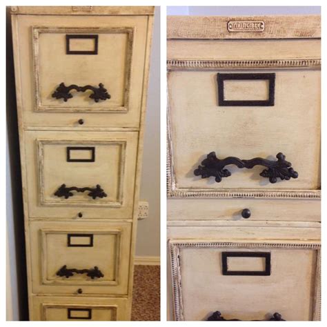 Do you have a boring metal file cabinet you want to makeover? Update a metal file cabinet with chalk paint, frames ...