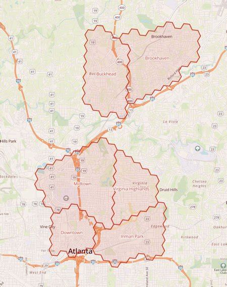 North Atlanta Suburbs Map