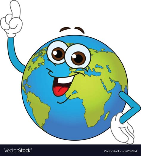 Cartoon Images Of Globe Desktop Earth Globe In Cartoon Style