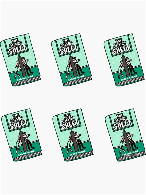 The Cheat Sheet Books Sticker For Sale By Lalashellsart Redbubble