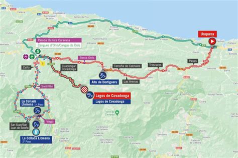 Vuelta 2021 Parcours Etappe 17 Unquera Lagos De Covadonga