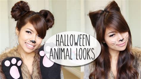 How to crochet bear ears video tutorial and pattern. SO EASY! DIY Halloween Costume Ideas | Bear & Cat Ears Hairstyle & Makeup Tutorial | Halloween ...
