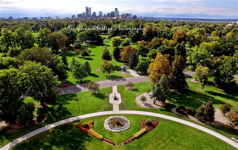 Aerial Views Of City Park And Downtown Denver Jonathan Phillips