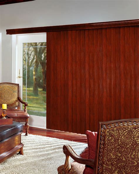 Brazilian Cherry Wood Vertical Blinds