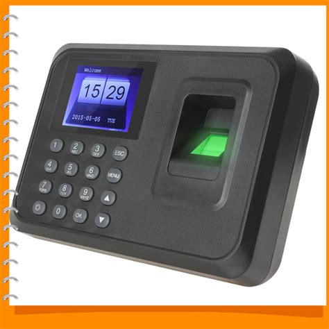 A6 24 Tft Biometric Fingerprint Time Attendance System Digital