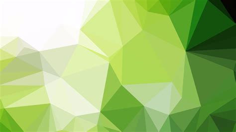 Free Abstract Green And White Polygon Triangle Background Vector Image