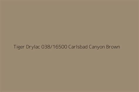 Tiger Drylac Carlsbad Canyon Brown Color Hex Code