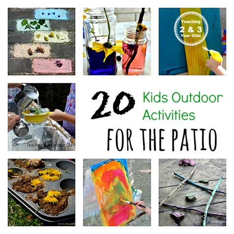 21 Outside Activities For Preschoolers Photos Worksheet For Kids